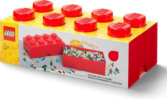 8-Stud Storage Brick – Red