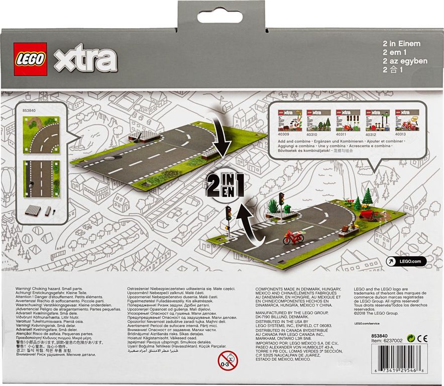 LEGO® Xtra Road Playmat back of the box