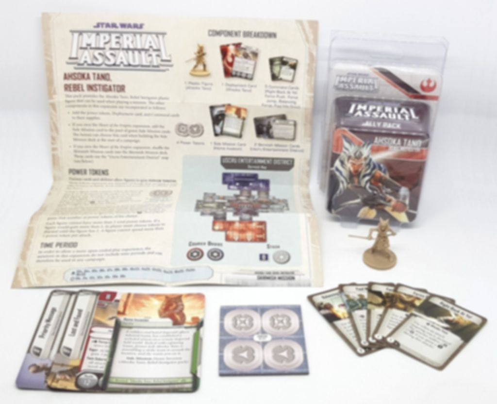 Star Wars: Imperial Assault - Ahsoka Tano Ally Pack components
