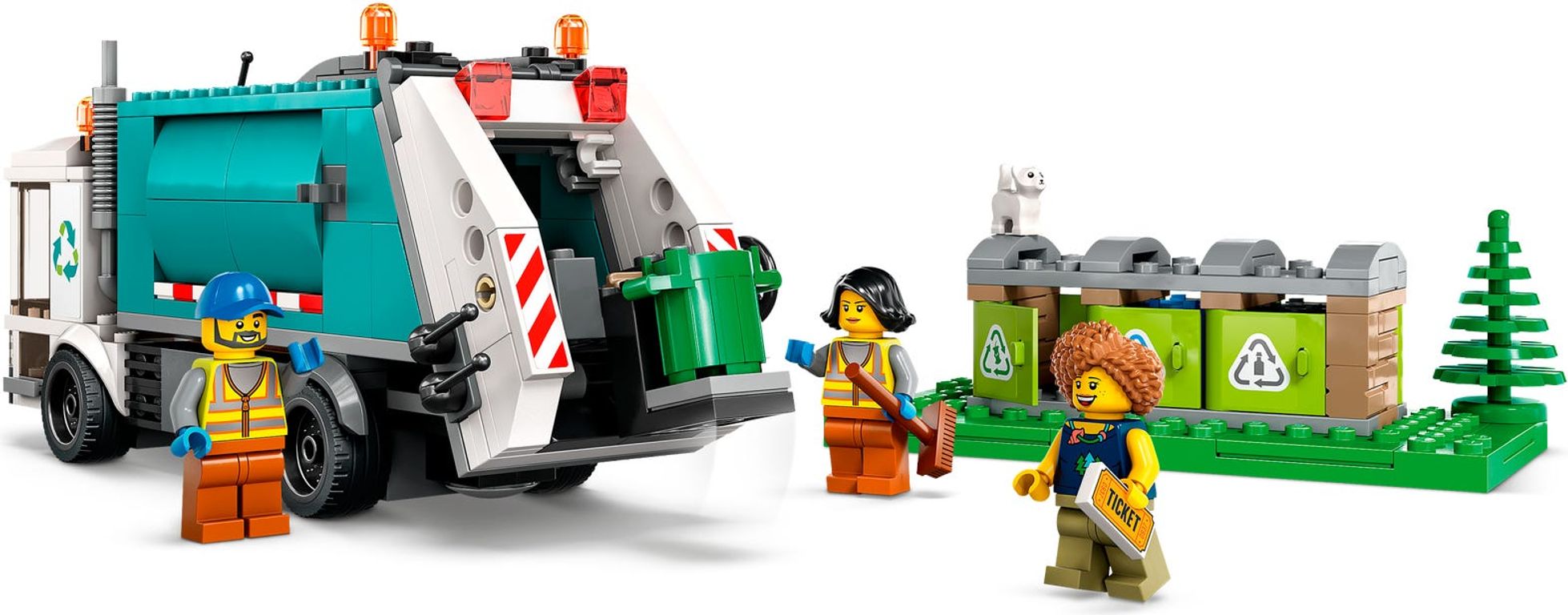 LEGO® City Camion per il riciclaggio dei rifiuti minifigure