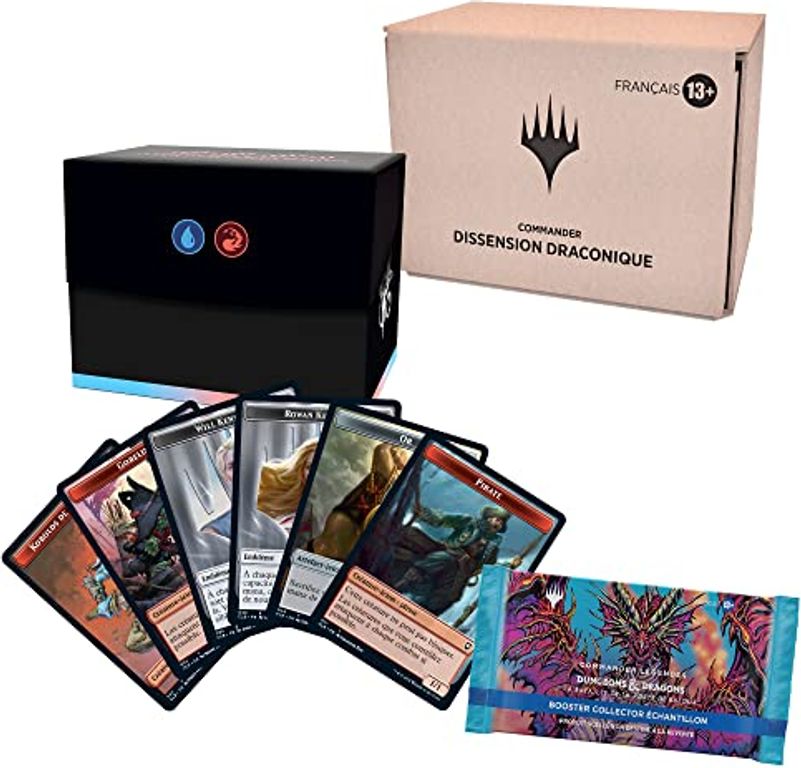 Magic The Gathering - Deck Commander Commander Légendes : la Bataille de la Porte de Baldur – Dissension Draconique composants