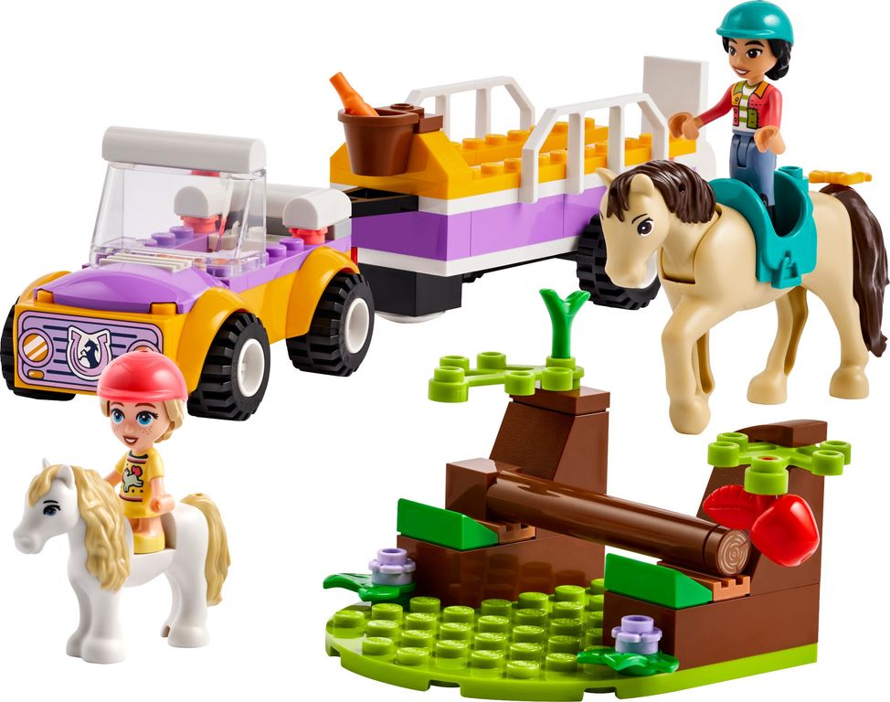 LEGO® Friends Paard en pony aanhangwagen componenten