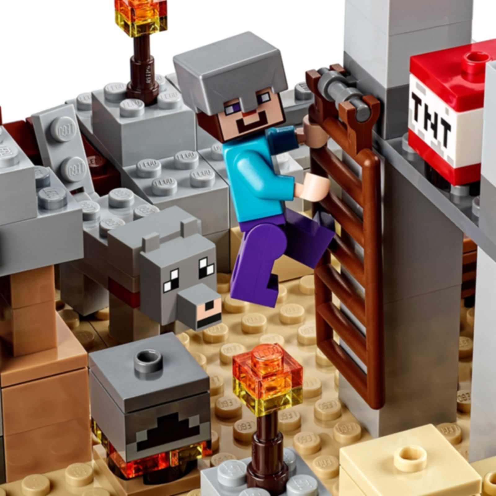 LEGO® Minecraft Woestijnuitkijkpost componenten