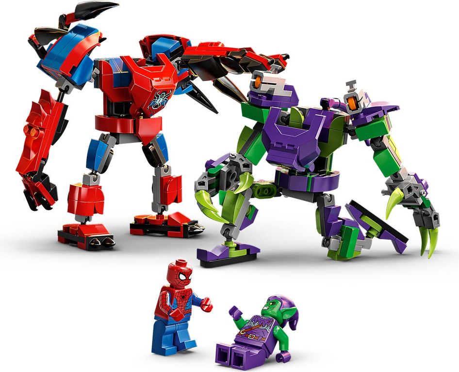 LEGO® Marvel Spider-Man et le Bouffon Vert, le combat des robots composants