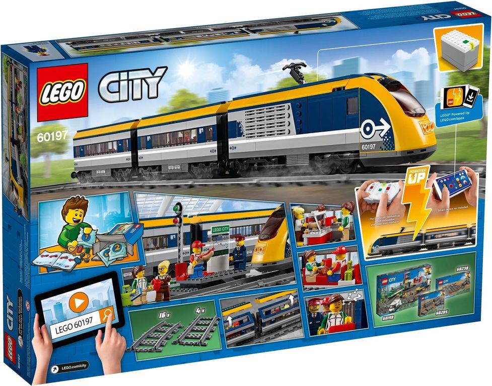 LEGO® City Passenger Train back of the box