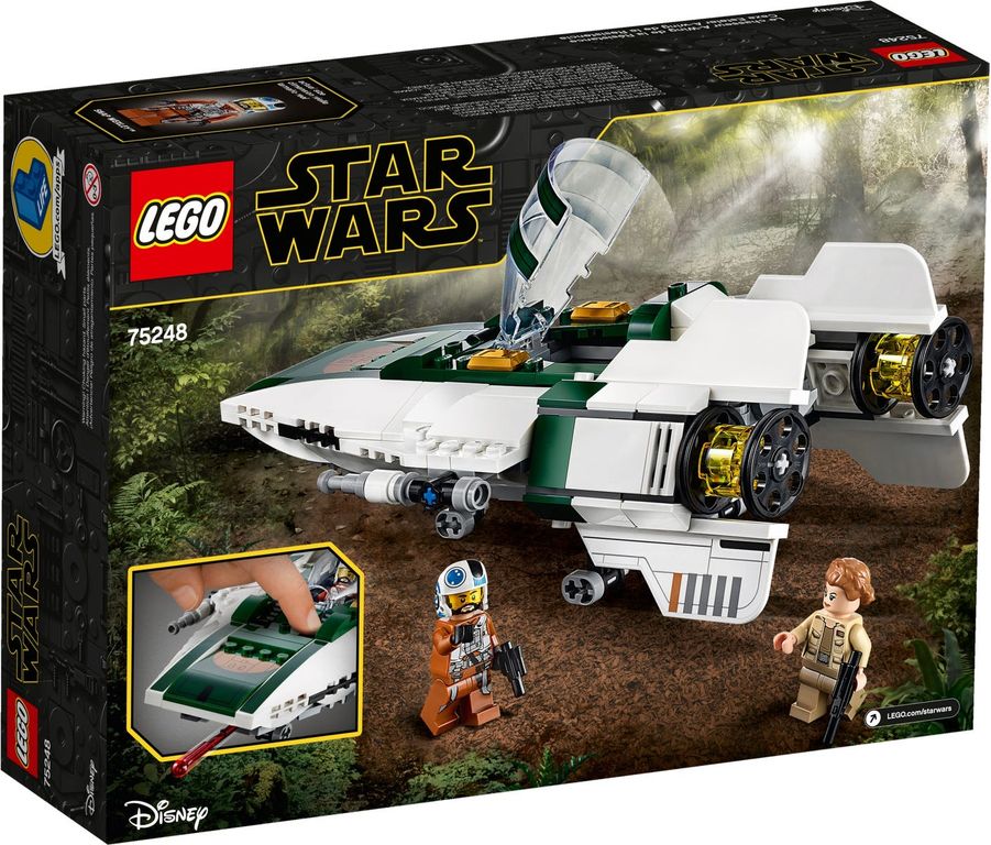 LEGO® Star Wars Resistance A-Wing Starfighter™ back of the box
