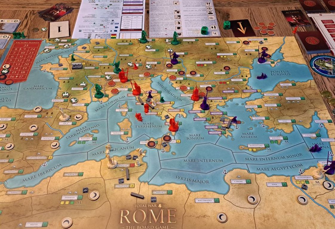 Total War: ROME – The Board Game jugabilidad