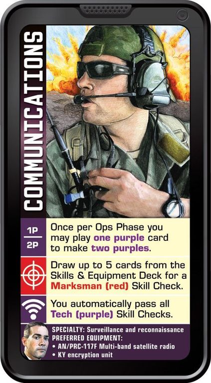 Hooyah: Navy Seals Card Game Communications card