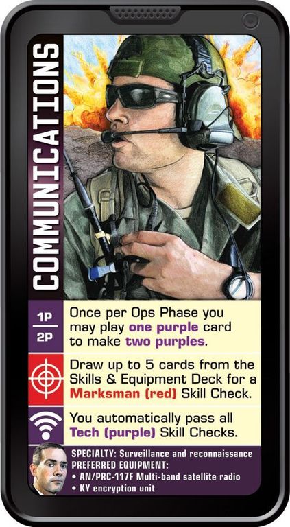 Hooyah: Navy Seals Card Game Communications carte