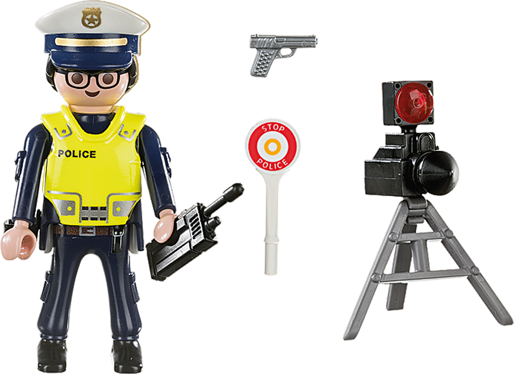 Police Officer with Speed Trap components