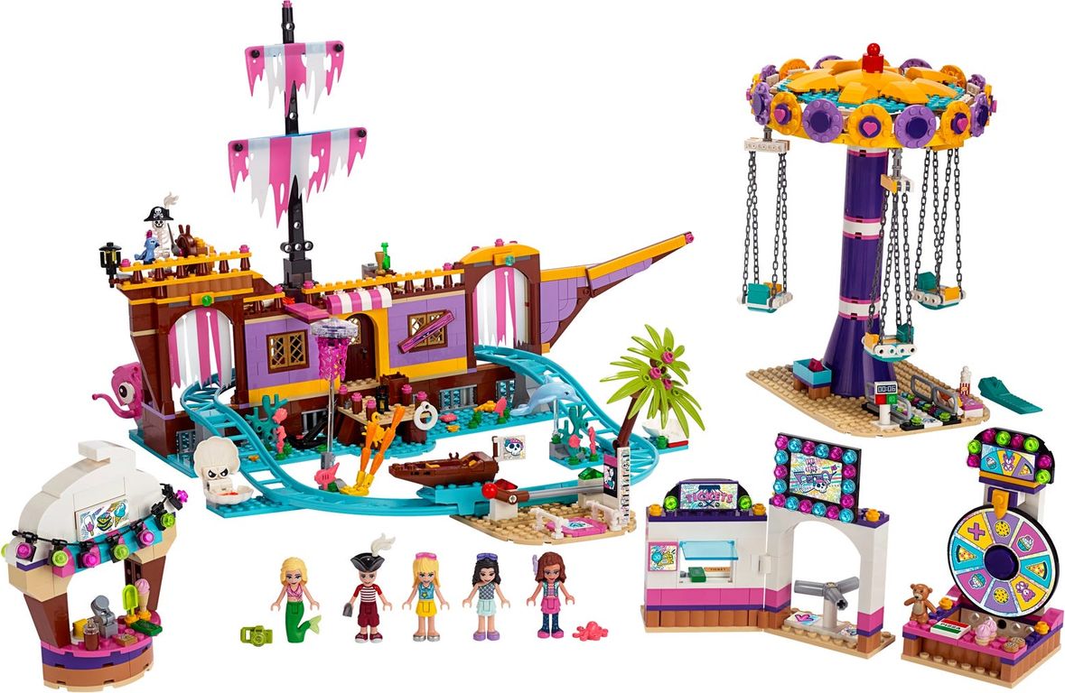 LEGO® Friends Heartlake City Amusement Pier components