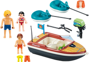 Playmobil® Family Fun Speedboat with Tube Riders components