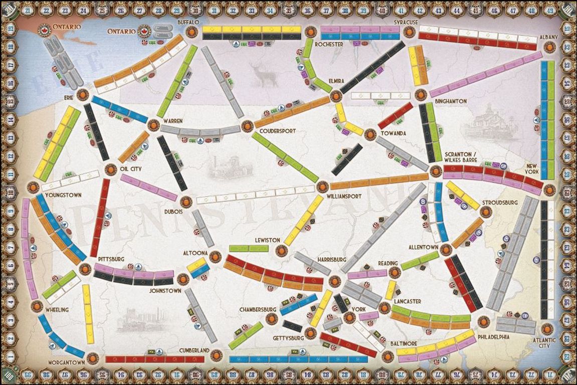 Ticket to Ride Map Collection: Volume 5 - United Kingdom & Pennsylvania juego de mesa