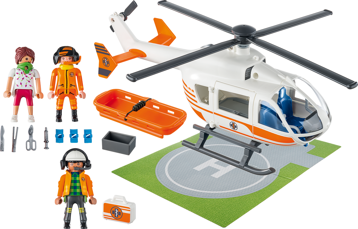 Playmobil® City Life Rescue Helicopter components