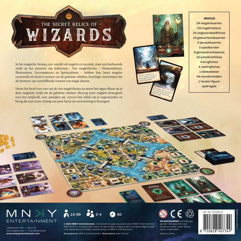 The Secret Relics of Wizards back of the box