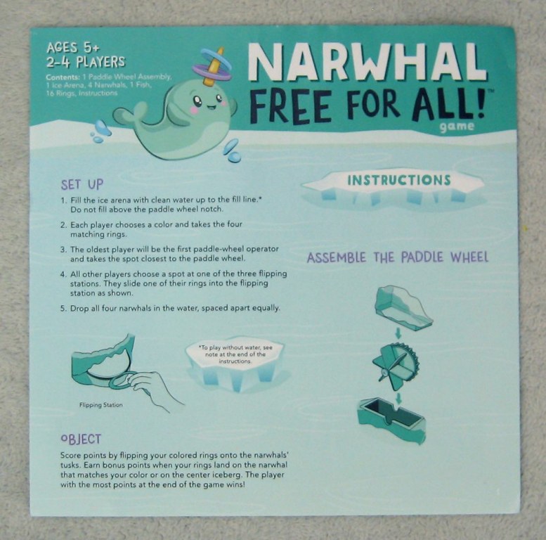 Narwhal Free for All parte posterior de la caja