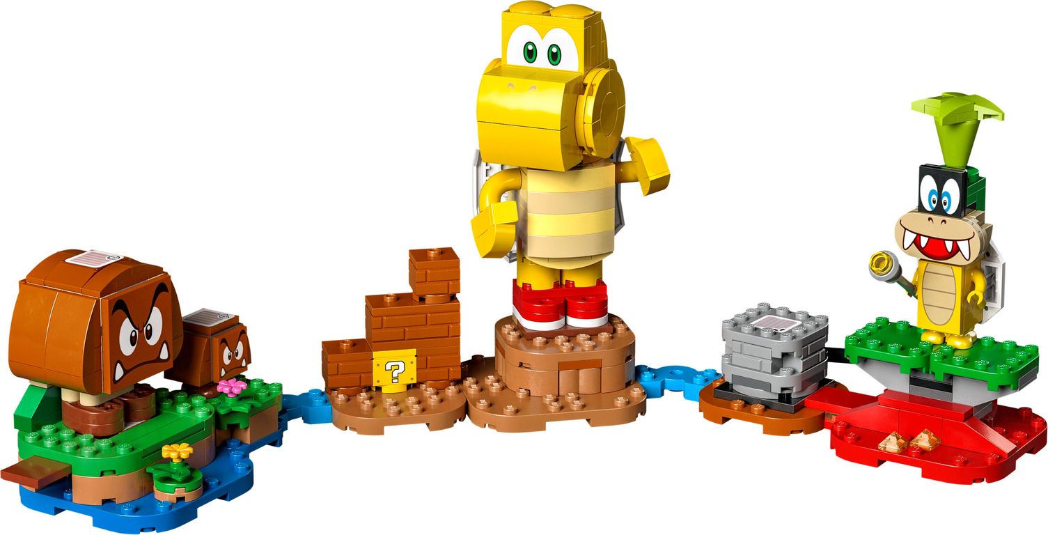 LEGO® Super Mario™ Uitbreidingsset: Groot duister eiland componenten