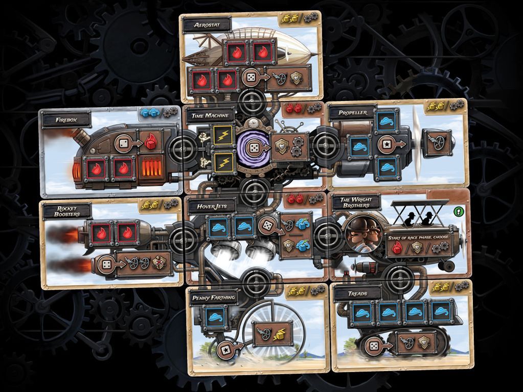 Steampunk Rally cards