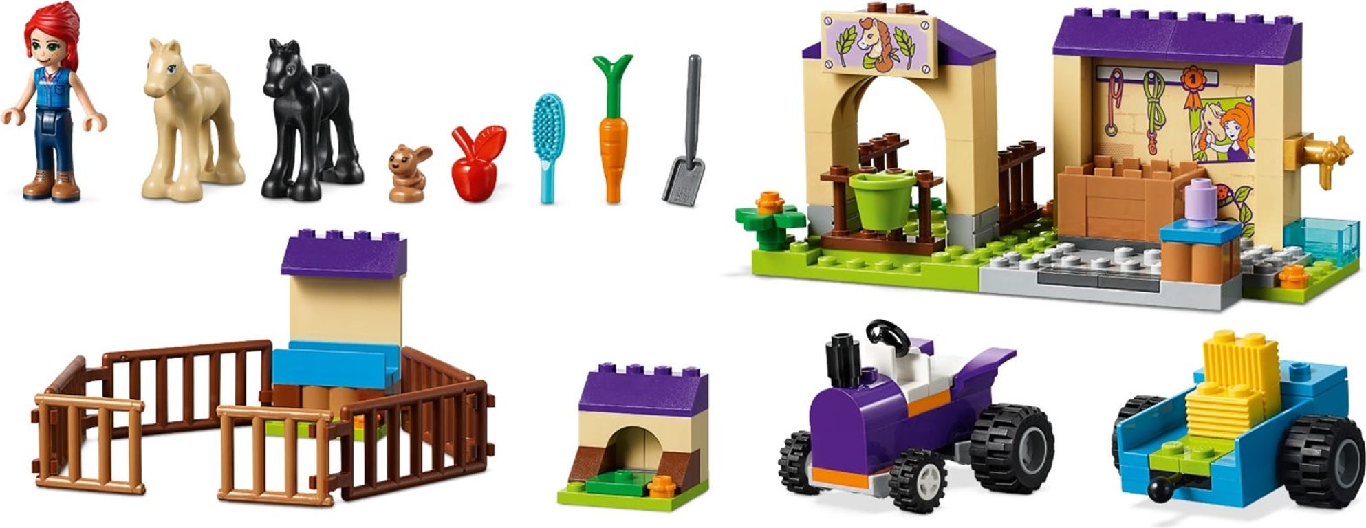 LEGO® Friends La scuderia dei puledri di Mia componenti