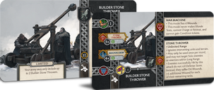 A Song of Ice & Fire: Tabletop Miniatures Game – Builder Stone Thrower cards