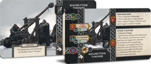 A Song of Ice & Fire: Tabletop Miniatures Game – Builder Stone Thrower kaarten