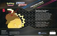 Pokémon TCG: Crown Zenith - Pikachu VMAX Special Collection achterkant van de doos