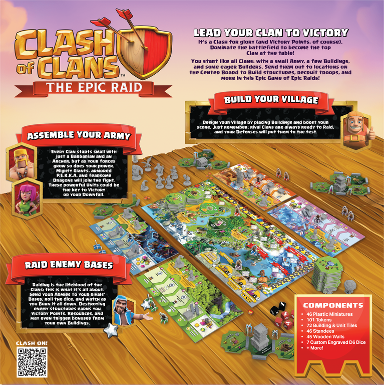 Clash of Clans: The Epic Raid back of the box
