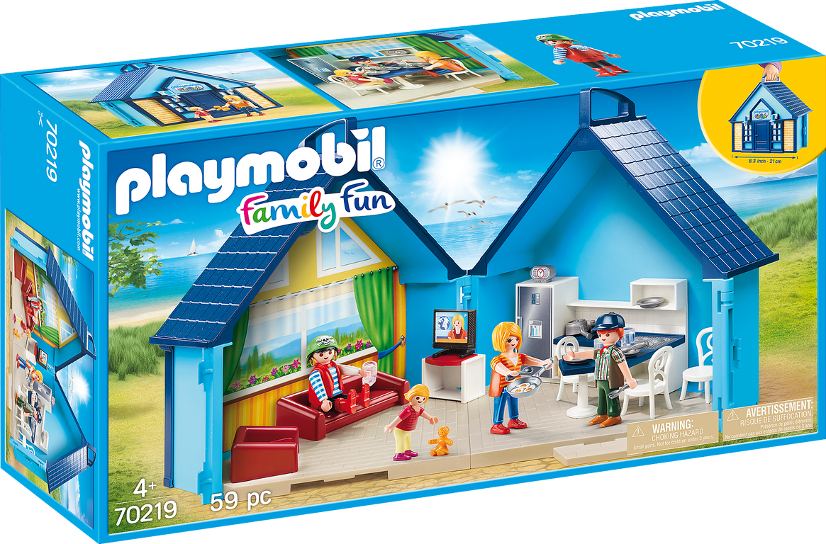 Family fun cabane dans les arbres et toboggan Playmobil