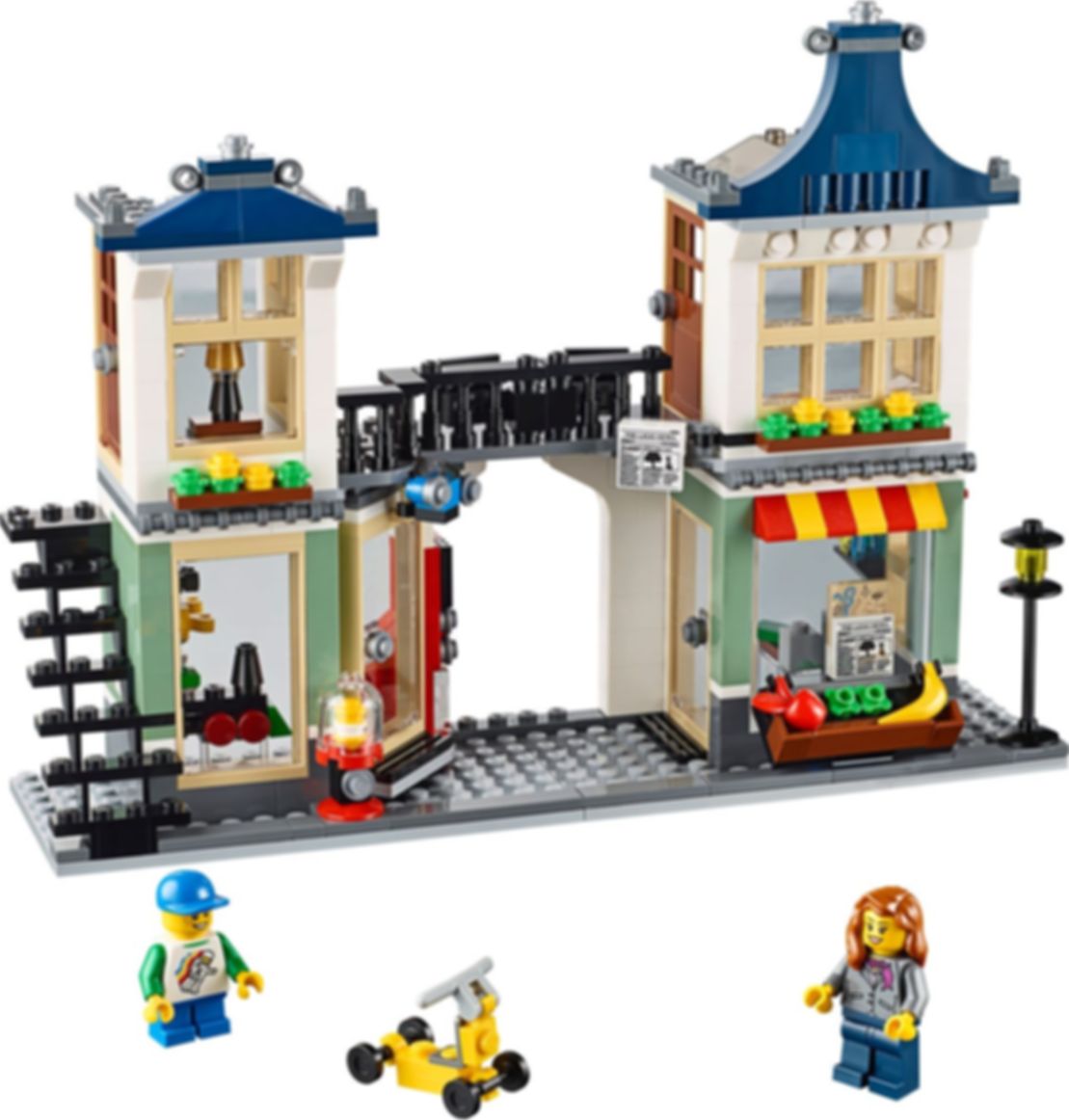 LEGO® Creator Le magasin de jouets et l'épicerie composants