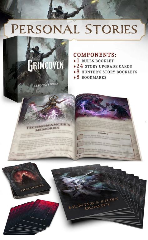 Grimcoven: Personal Stories componenten