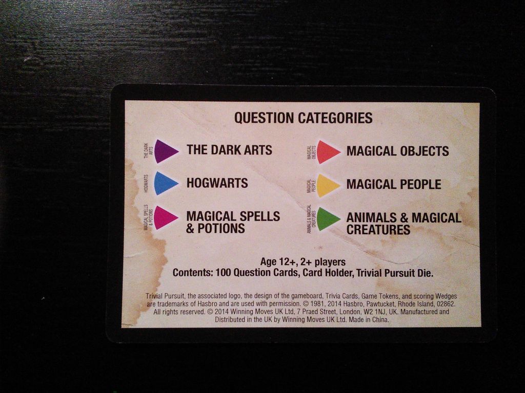 Trivial Pursuit Bitesize Harry Potter