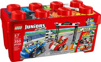 LEGO® Juniors Grande boîte du rallye automobile