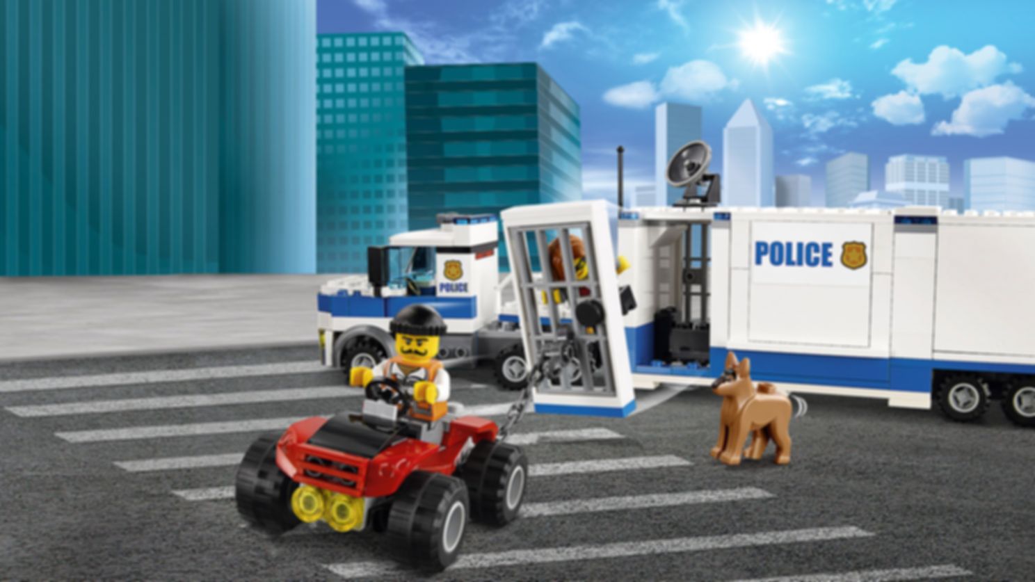 LEGO® City Le poste de commandement mobile gameplay