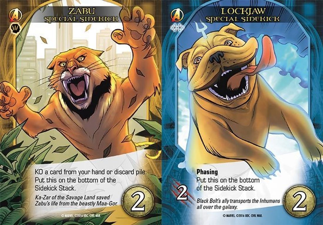 Legendary: Marvel Deck Building Game - Civil War cartes