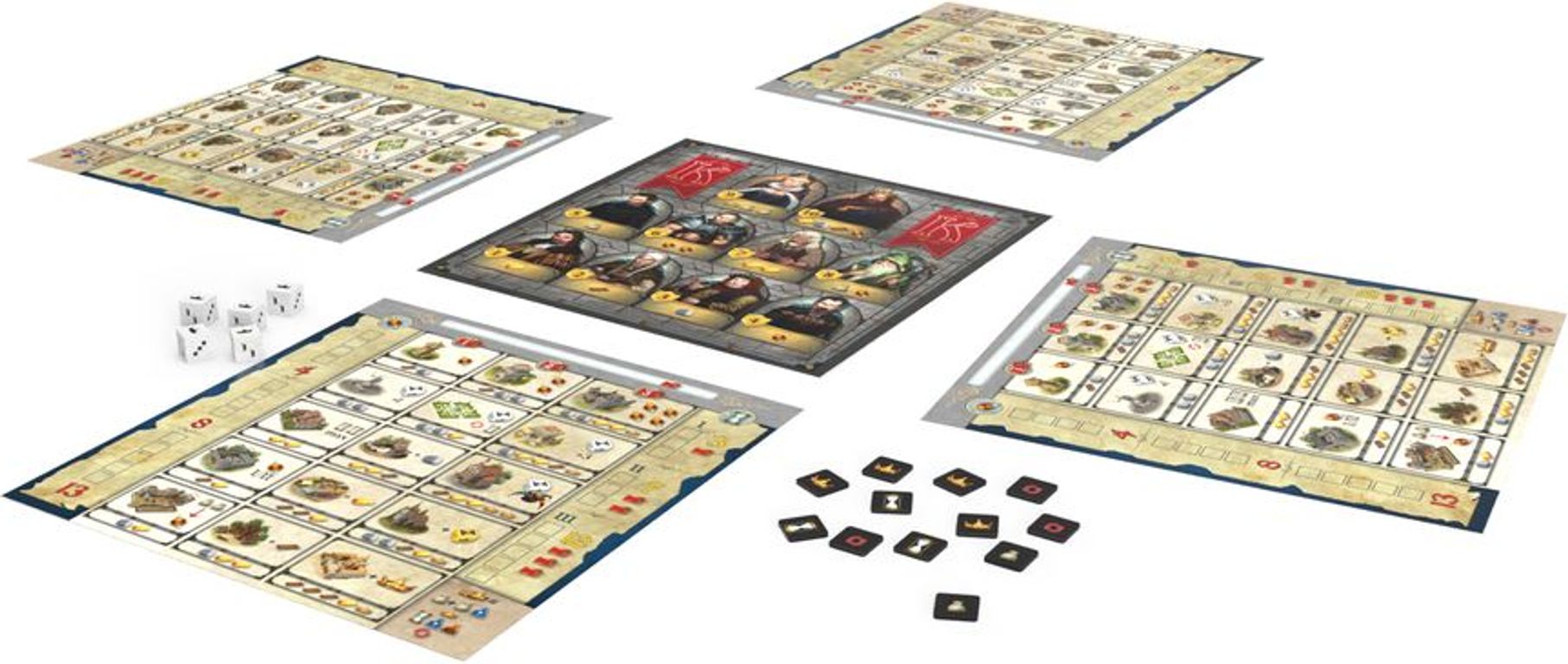 Kingsburg: The Dice Game components