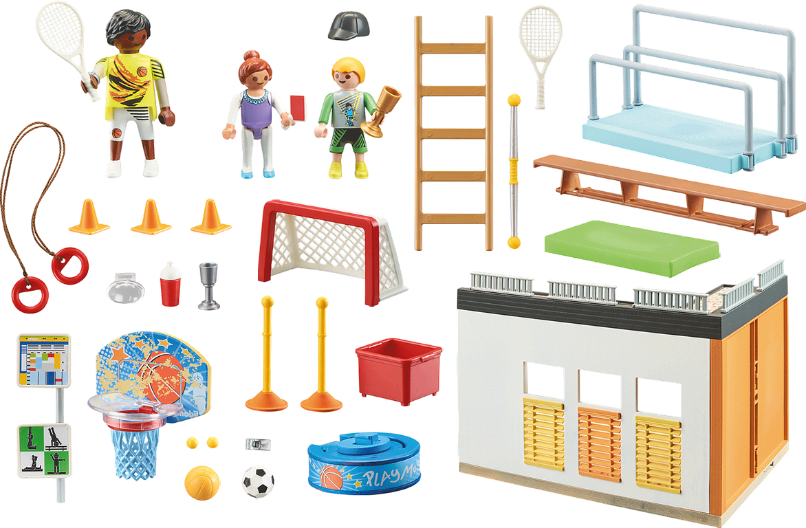 Playmobil® City Life Gym Extension components