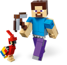 LEGO® Minecraft Maxi-figure Minecraft di Steve con pappagallo componenti