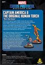 Marvel Crisis Protocol Captain America & Original Human Torch parte posterior de la caja