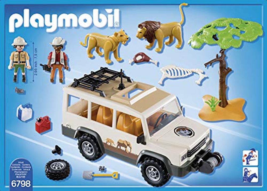 Playmobil® Wild Life Safari Truck with Lions components