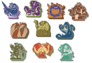 Tiny Epic Dungeon: Wooden Boss Meeples