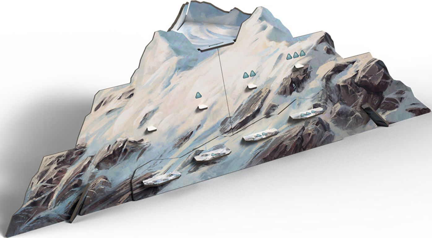 Everdell Silverfrost: Deluxe Wooden Mountain components