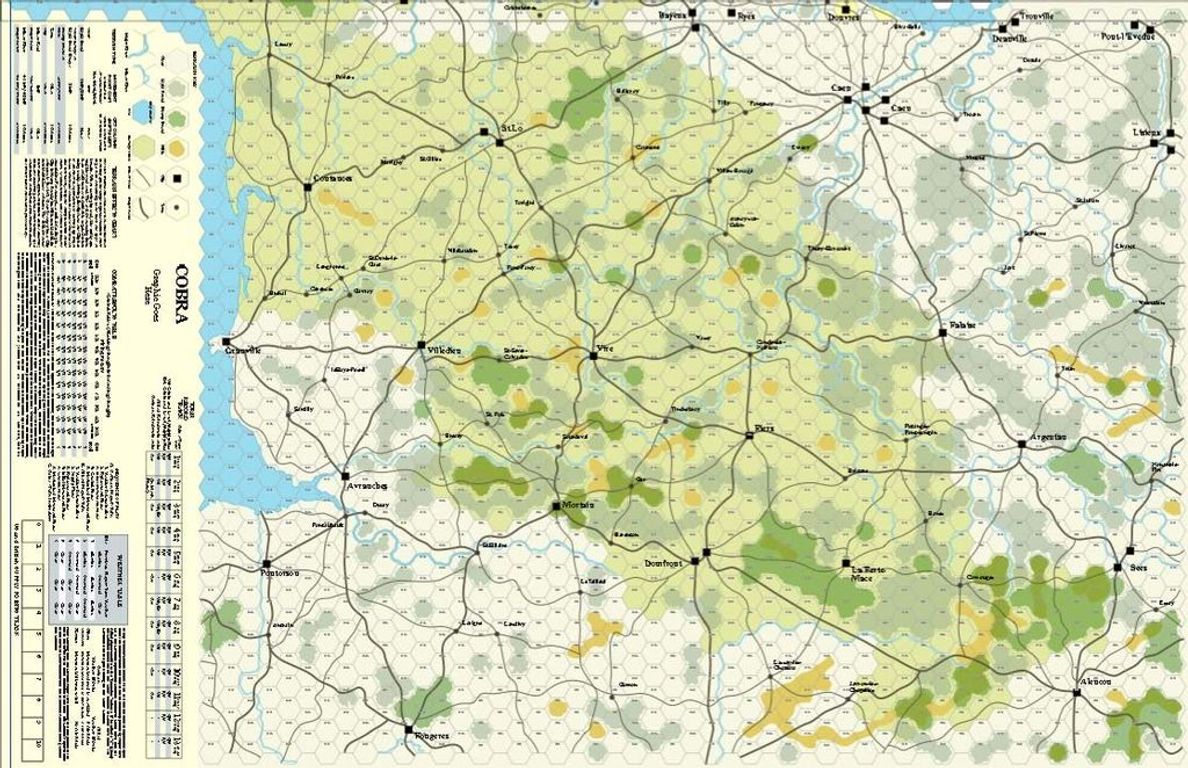 COBRA: The Normandy Campaign plateau de jeu