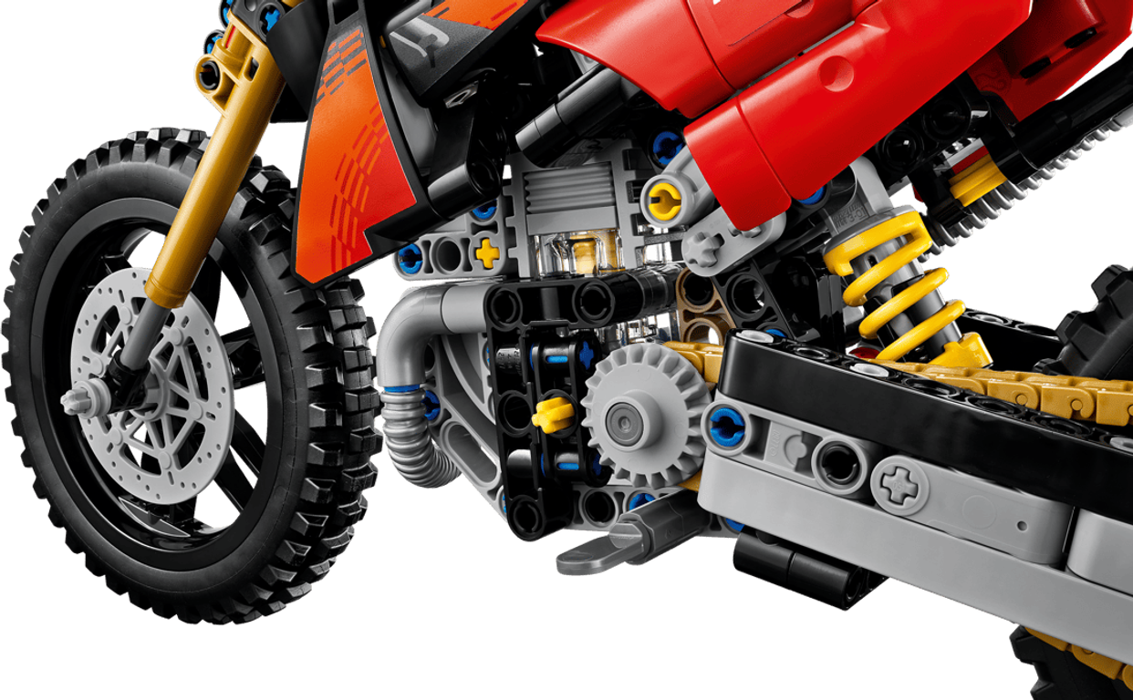 LEGO® Technic Ducati Desmo450 MX Factory Motorcycle components