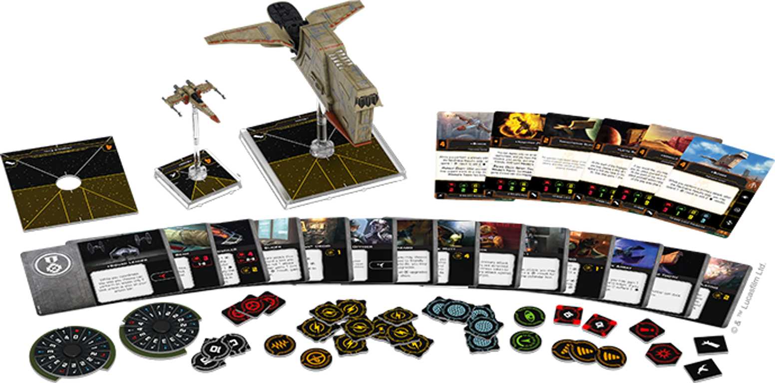 Star Wars: X-Wing (Second Edition) – Hound's Tooth Expansion Pack componenten
