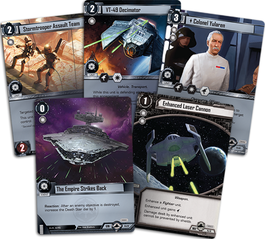Star Wars: Il Gioco di Carte - Complicazioni Imperiali carte