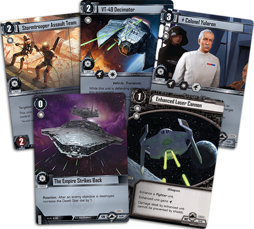 Star Wars: Le Jeu de Cartes - Ingérence Impériale cartes