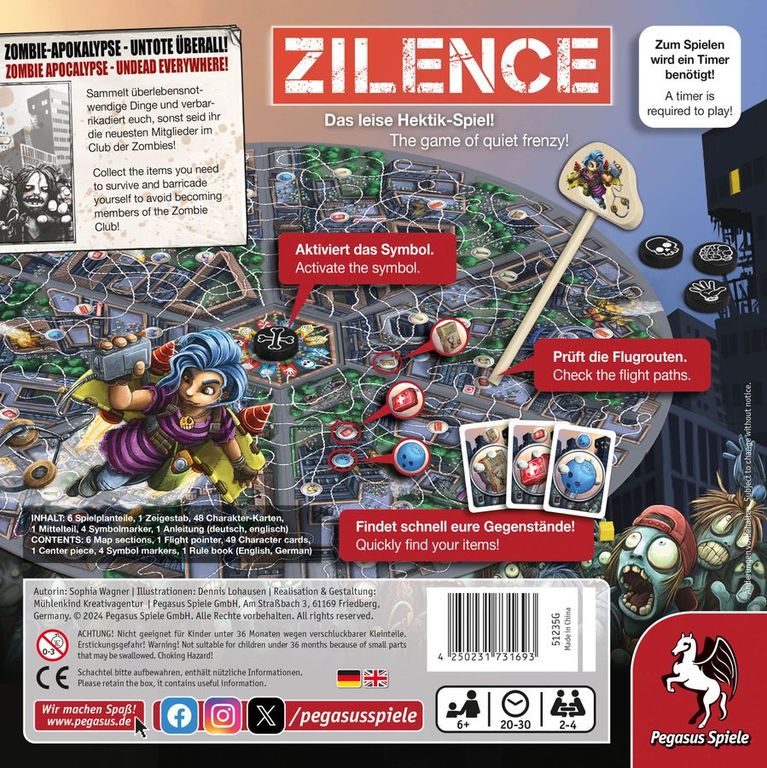 Zilence back of the box