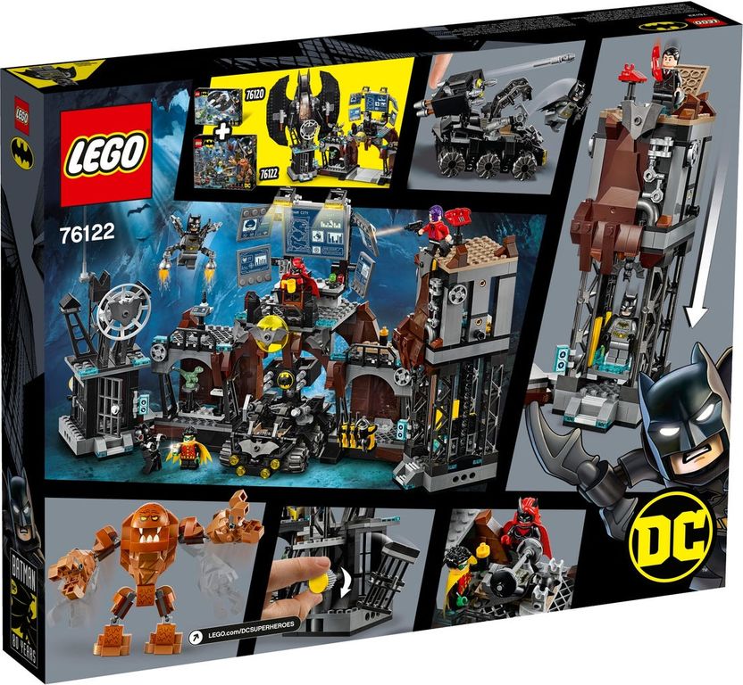 LEGO® DC Superheroes Batcave Invasie Clayface achterkant van de doos