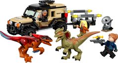 LEGO® Jurassic World Trasporto del Piroraptor e del Dilofosauro componenti