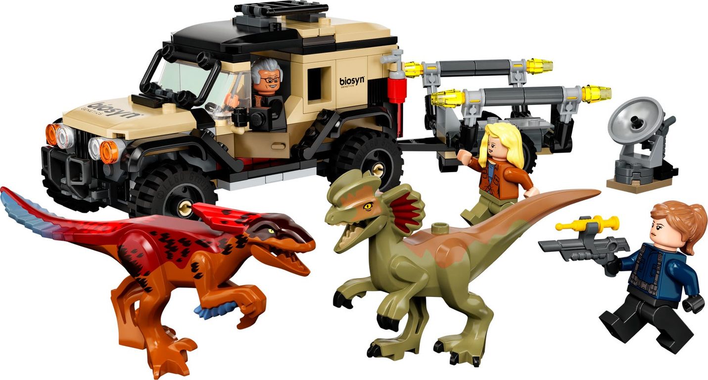 LEGO® Jurassic World Pyroraptor & Dilophosaurus transport componenten